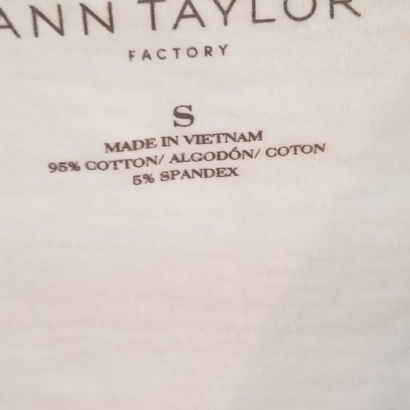 Ann Taylor Factory Cami White Small - Picture 4 of 5